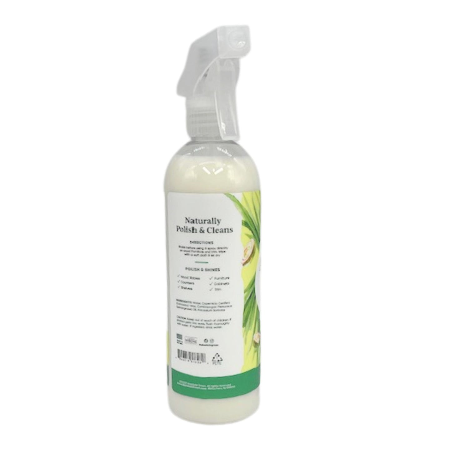 Lemongrass Wood Cleaner and Polish w Microfiber Cloth