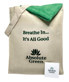 Natural cotton tote bag with a gusset