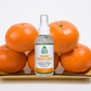 Absolute Green ORANGE scented hand sanitizer has  75% Isopropyl Alcohol, Hydrogen Peroxide and Glycerin.  We added natural orange essential oils to leave you with a fresh vibrant citrus scent on your hands after use.