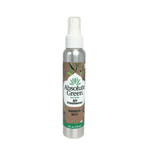 Absolute Green Bamboo Mist Air Freshener is an exotic lemon-grassy scent with 100% essential oils. Its sure to bring some good energy into your space.