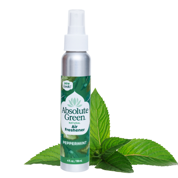 Absolute Green Peppermint Air Freshener is like a breeze of cool fresh mint, invigorating and stimulating. Non-aerosol , Great for chemically sensitive people and for aromatherapy